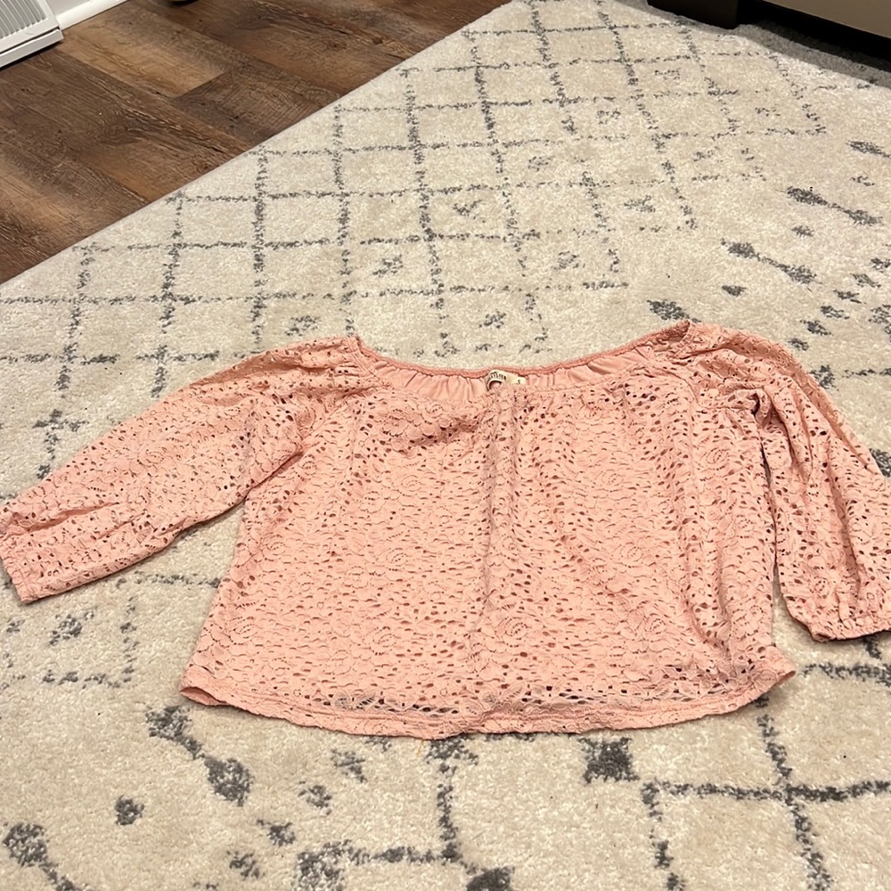 Light Pink Hollister Crop Top